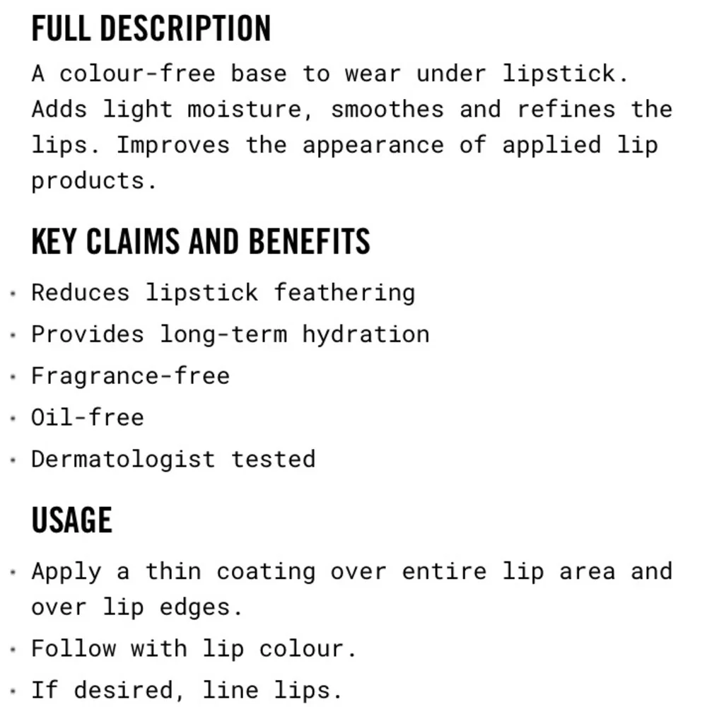 MAC Prep + Prime Lip Base/Lip Primer